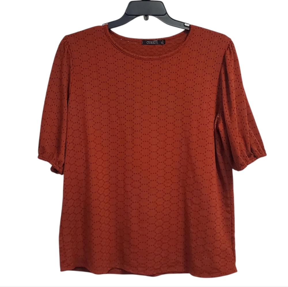 Cure. Women's Rust Top Cut Out Size XL